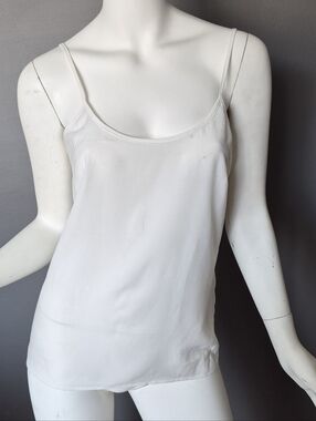 White Sheer Spaghetti Strap Camisole